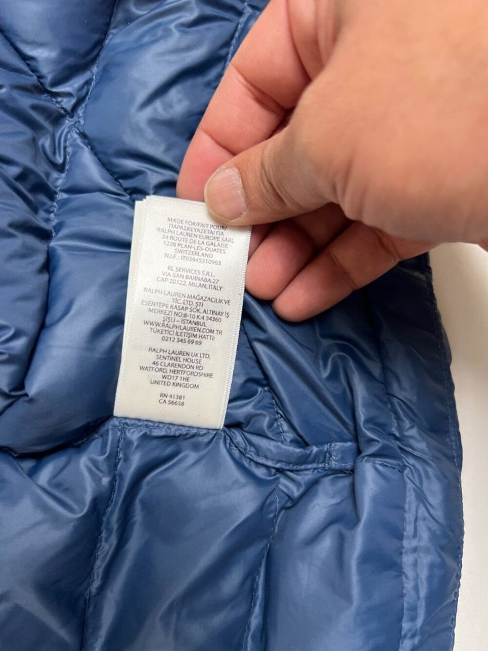 Polo Ralph Lauren Mens L Performance Blue Packable Down Puffer Vest Red Pony - Picture 7 of 11